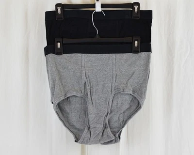 PACK de 7 calzoncillos de ropa interior para hombre Hanes gris/negro que absorben la humedad talla grande Foto 1 de 4