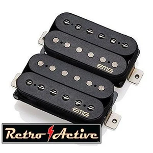 EMG Fat 55 Guitar Retro Active Humbucking Pickup Set, Black- Long Shaft - Picture 1 of 1