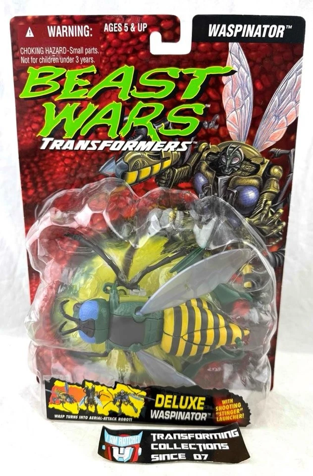 Transformers Beast Wars 1995 Deluxe Waspinator MOSC Rock Bubble First Release - Image 1 of 2