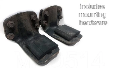 Par de soportes de resorte de hoja traseros auxiliares de sobrecarga 99-19 para Ford F250 F350 con pernos Foto 1 de 4