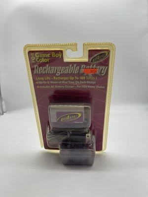 Batería Recargable Color Intec Gameboy De Colección Transparente Púrpura Nuevo de Lote Antiguo Sellado NUEVO Foto 1 de 2
