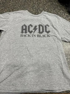 Kids AC/DC Back In Black Rock and Roll Music Band T-Shirt Size Large - Picture 1 of 5