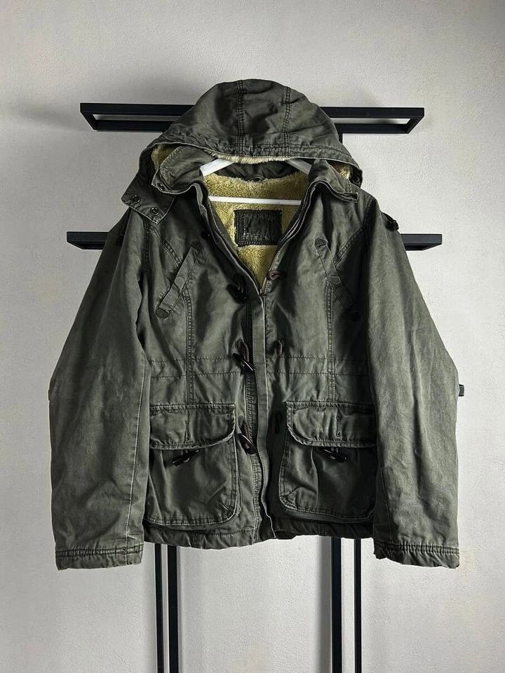 Vintage Streetwear Hysteric Japanese Style Cargo Fur Mohaiur Jacket 90s y2K - Image 1 of 4