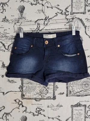Cotton On Women’s Denim Shorts Size 4 AUS 8 Blue Rolled Hem Casual Jean - Image 1 of 4
