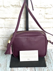 Gigi Crossbody Handbag Women's Leather Camera Handbag Burgundy Wine Small - Picture 1 of 24