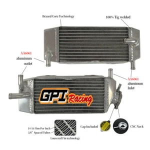 FOR YAMAHA YZF250 YZ250F WR250F 2001-2005 2004 2003 2002 Aluminum Radiator - Picture 1 of 5