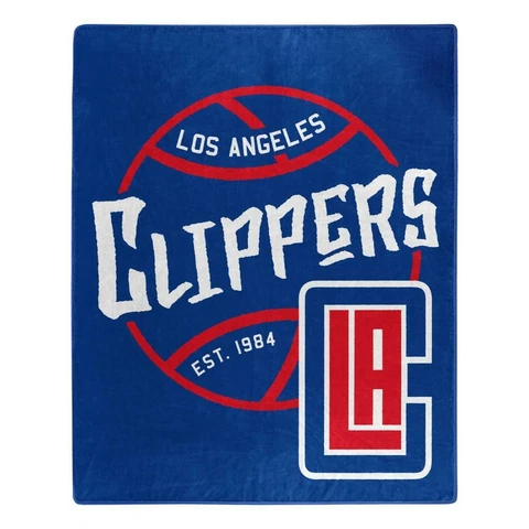 Los Angeles Clippers 50x60 Blacktop Design Raschel Throw Blanket [NEW] Fleece Cover