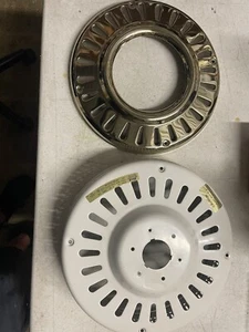 Hunter Ceiling Fan Motor Housing, White And Bright Brass Model#25539 - Picture 1 of 7