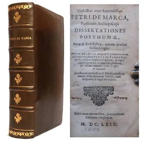 1669 Works of Pierre de Marca On the Eucharist Sacrifice of the Mass Theology - Picture 1 of 10