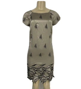 Catherine Malandrino Size 2 Women Sheath Silk Short Sleeve Party Cocktail  AB07 - Picture 1 of 10