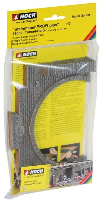 Noch 58052 Tunnel Portal Double Track 21 X 14cm