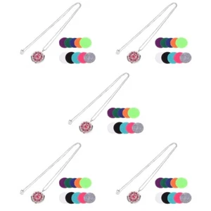 5 Sets Aromatherapy Necklace Pendant Perfume Diffuser for Women Miss - Picture 1 of 12