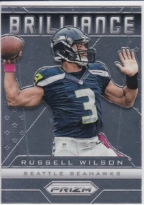 Russell Wilson Prizm Brilliance Seattle Seahawks 2013 Fútbol 2o Año Tarjeta - Imagen 1 de 2