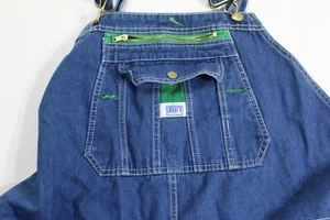Liberty Latzhose Herren 50 x 31 Zip Fly blau Denim Etikett 50x32 Farmer Carpenter - Bild 1 von 10