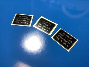 McIntosh Amplifier Transformer MC240 top DECAL Set -NEW! - Picture 1 of 1
