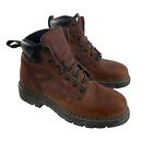Red Wing Men's Brown Leather Workwear Combat Boots Size 7D Preowned