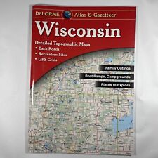 Wisconsin State Atlas & Gazetteer DeLorme 2011 Topographic Maps GPS Grids Roads