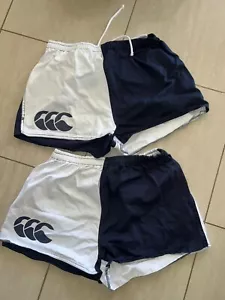 2 pairs canterbury men's Harlequin black-white cotton shorts (38), with defects - Picture 1 of 2