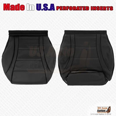 2016 - 2021 Mercedes Benz GLC300 DRIVER & PASSENGER Bottoms Leather Cover Black - Image 1 of 4