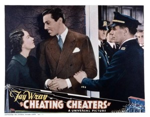 Cheating Cheaters Us Lobby Card Fay Wray Cesar Romero 1934 Old Movie Photo