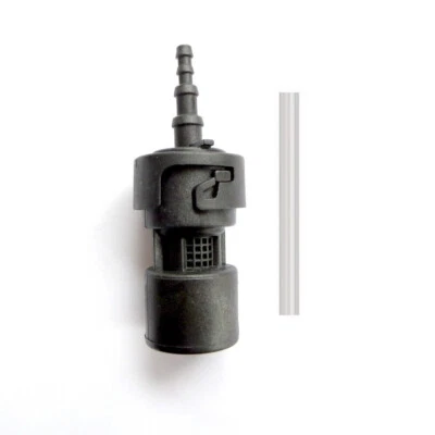 ALFA-POOL Valvola a pedale, valvola di ritenzione 4x6mm incl. 2 metri tubo di aspirazione PVC 4x6mm