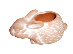 bunny planter terra cotta clay - Picture 1 of 4