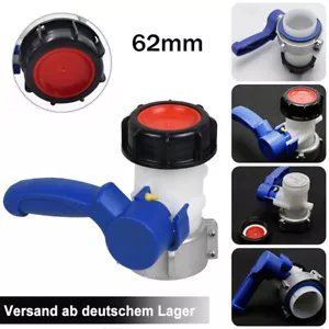 IBC Adapter Klappenhahn Tank Container Auslaufhahn S60x6 62mm Wasserhahn Zubehör - Bild 1 von 11