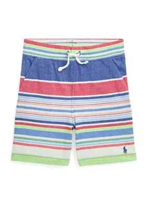 NEW $55 Polo Ralph Lauren Boys Paradise Striped Cotton Mesh Shorts Size 7 - Picture 1 of 2