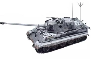 for ATLAS German Tiger II Berlin 1945 Snow painting (old) 1:72 Tank Pre-built - Picture 1 of 10