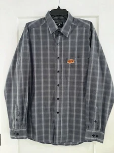 Langarmshirt Oklahoma State Cowboys schwarz/grau geknöpft Herren Large - Bild 1 von 8