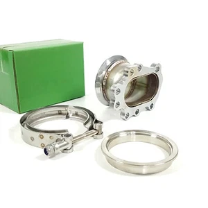 Adapter 8 Bolt To 3.0" V-band Flange Clamp Kit For T25 T28 GT25 GT28 Turbo - Imagen 1 de 6