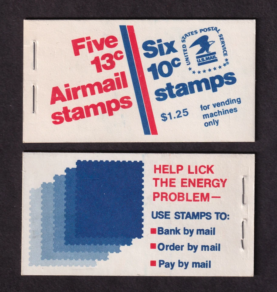 1973 Airmail & Jefferson Memorial mint booklet Sc BK126 (1510d & C79a panes) - Image 1 of 1