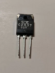 2SC2837 Silicone SANKEN Electr. Transistor 100W 70MHz Kenwood KR-1000 - Zdjęcie 1 z 2