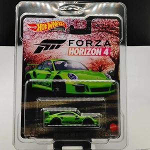 Hot Wheels 2019 Porsche 911 GT3 RS (Green) Forza in NEW STERLING PROTECTOR - Picture 1 of 7