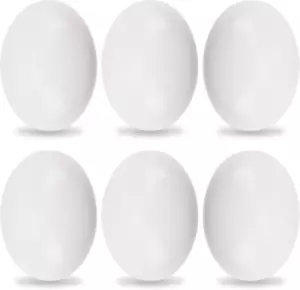 Yunko 6Pcs Wooden Fake Nest Eggs Easter Eggs for Crafts Home Decor Pating Get He - Picture 1 of 12
