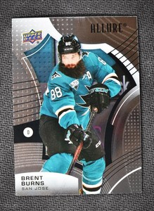 2021-22 UD Allure Base #18 Brent Burns - San Jose Sharks