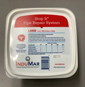 *for lydia.tanchan2* lot of 2 InduMar Stop It Pipe Repair Wrap 4" x 12' (b567) - Picture 1 of 4