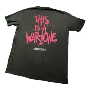 Of Mice & Men Warzone Mens XL Black Shirt Music Band Rock Warped Emo Metal Punk - Picture 1 of 8