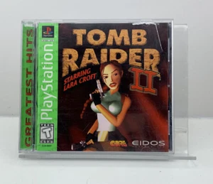 1997 PlayStation PS1 Tomb Raider II Videospiel komplett CIB getestet - Bild 1 von 8
