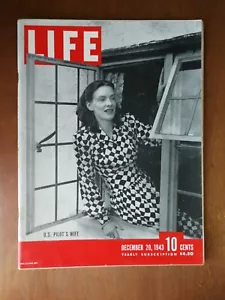 Life Magazine December 20, 1943 US Pilot's Wife - Archbishop of Santa Fe 125 - Picture 1 of 2