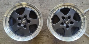NEW JDM RAYS TOM'S C7R 16x8JJ +38 PCD 114.3 5 H - BLACK LIGHTWEIGHT WHEELS x 2 - Picture 1 of 7