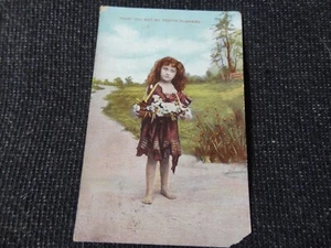 Social History Postcard Flower Girl Gypsy - 99833 - Foto 1 di 2