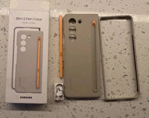 Coque Slim S Pen Officielle Samsung pour Samsung Galaxy Z Fold5 - Sable Occasion avec S Pen - Photo 1 sur 4
