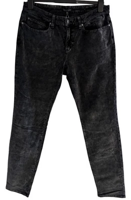 Pantalones de mezclilla ajustados de terciopelo envejecido carbón Eileen Fisher talla 12 (33x31) nuevos con etiquetas $248 Foto 1 de 4