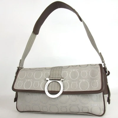 Authentic Salvatore Ferragamo AU-21-5380 Gancini Shoulder Bag canvas [Used] - Image 1 of 4