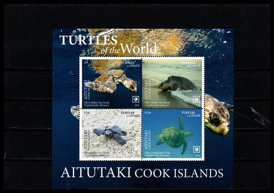 Cook Islands - Aitutaki  2020, Turtles of the world, Nature   **/MNH - Image 1 of 1