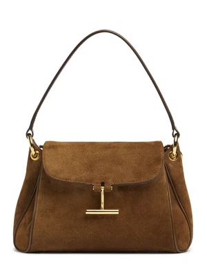 Bolso de Hombro TOM FORD Tara Pequeño Gamuza Whisky Nuevo Foto 1 de 4
