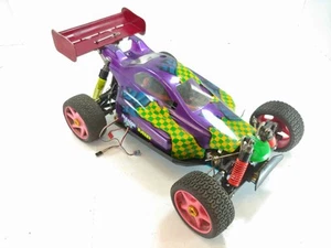 *RARE* Vintage Kyosho Burns 1/8 Nitro RC Racing Buggy ARTR w/ OS Max RS Engine - Picture 1 of 13