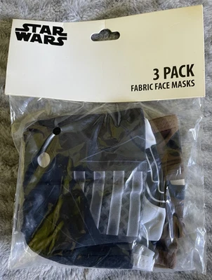 Concept One Accessories Disney Star Wars Face masks NIP set of 3 Adult 14+ - Image 1 of 4