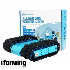 Swing Arm Tracked Robot Chassis Tank Chassis w/ Plastic Track Peacock Blue ifa - Picture 1 of 5